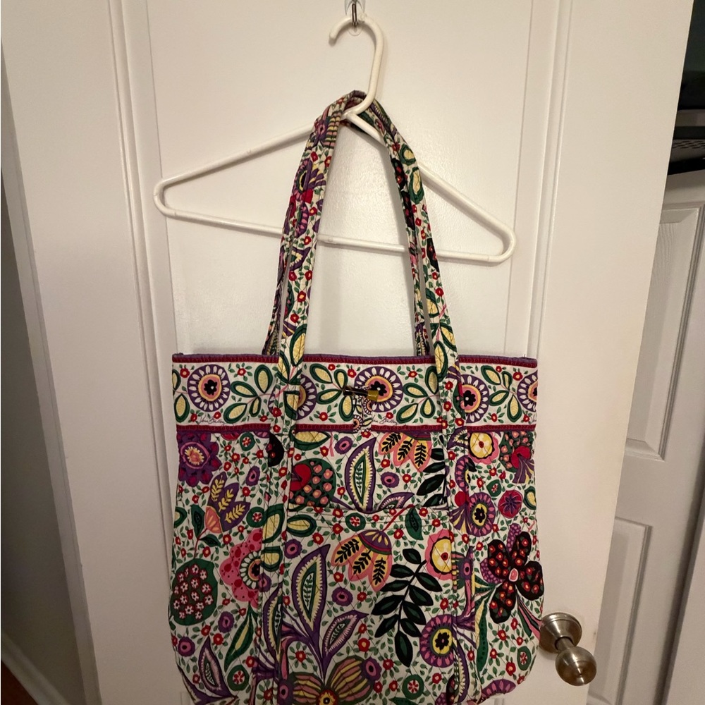 Vera Bradley Multicolor Floral Quilted Shoulder Bag